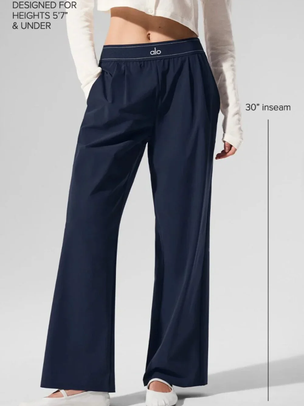 🌠Alo Yoga Suit Up Trouser Navy Blue (Regular Version Inner Seam 30 inches)